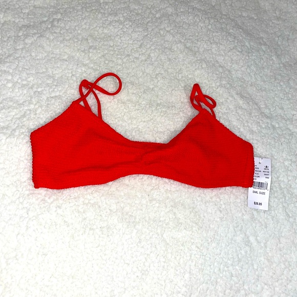 Red Georgia Scrunch Bikini Top size S - Picture 4 of 4